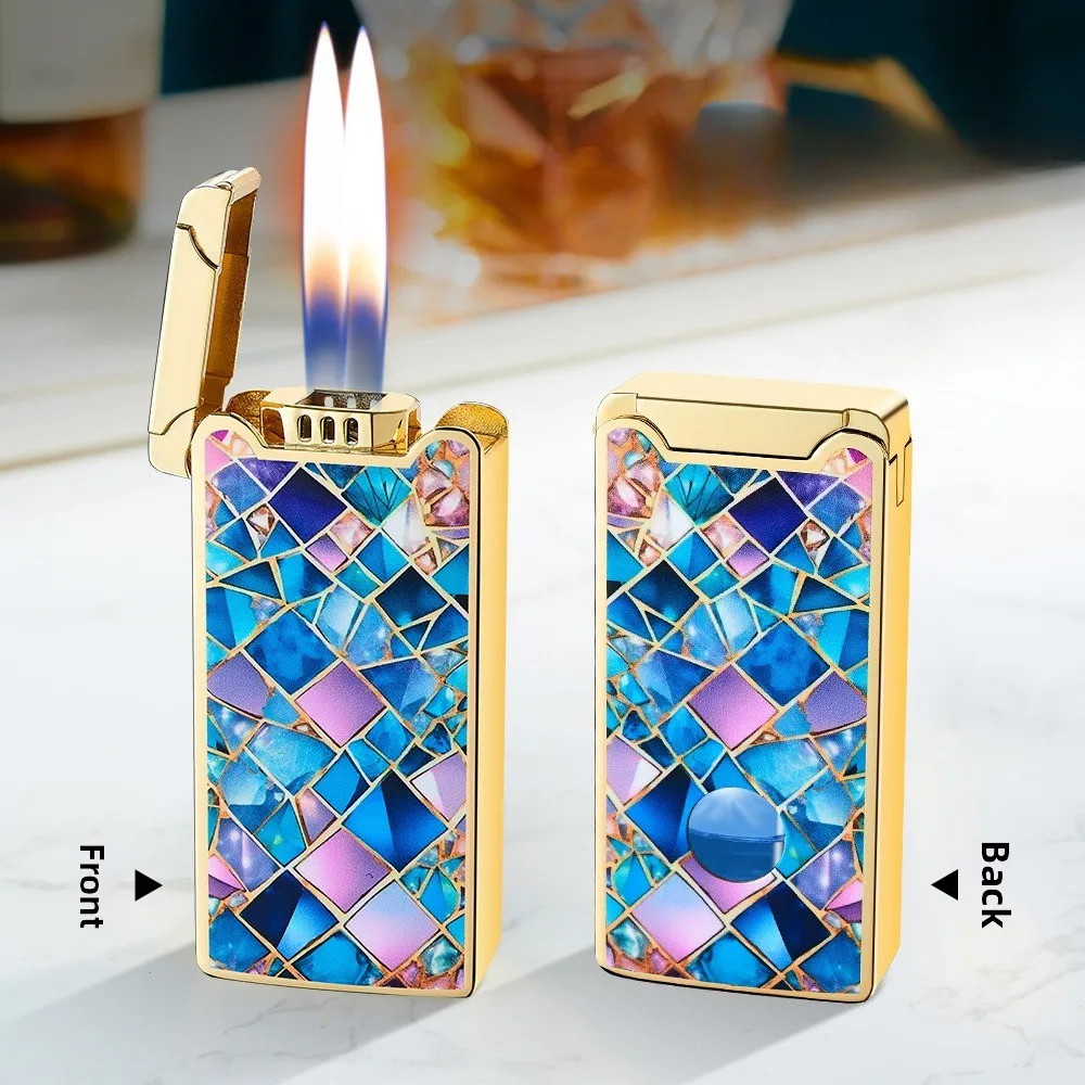 

Газовая электрическая смешанная звукоуправляемая зажигалка Black Technology 2405, 4 метода зажигания, дуговое зажигание, модный подарок