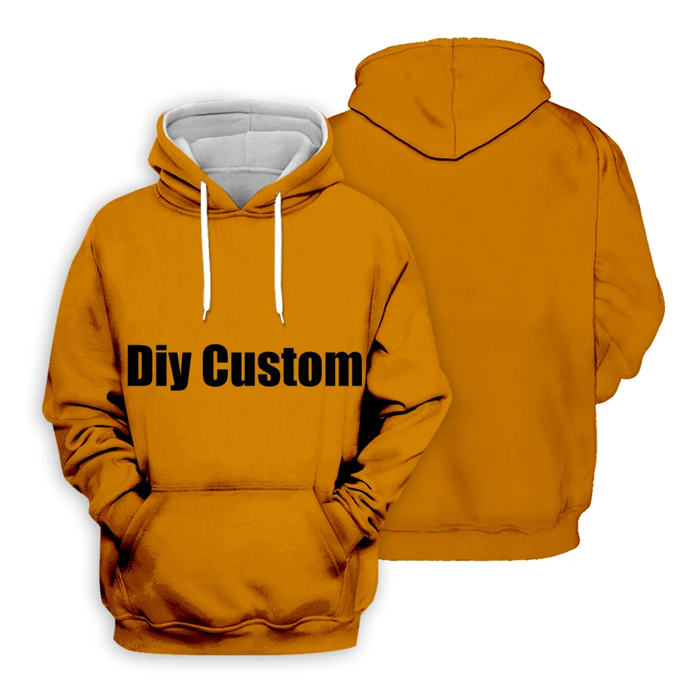 Diy Custom Hoodie 3D Print Design Mens Womens Impresso Camisola Casual Tops Personalizado Pullover Hoodies