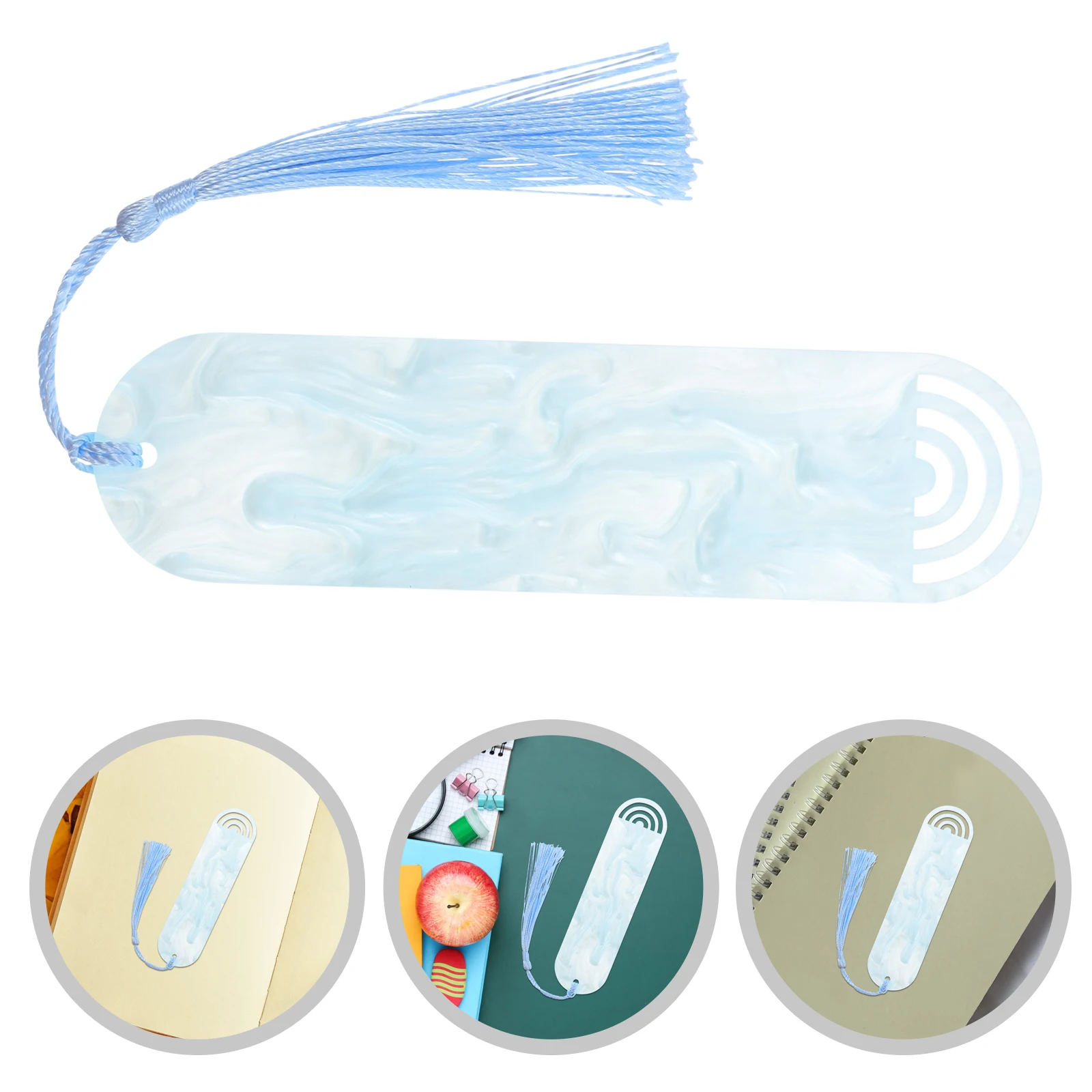 12pcs Chinese Style Cultural Bookmarks Acrylic Hollow Out Elegant Page Markers for Women Unique Reading Accessories Gift