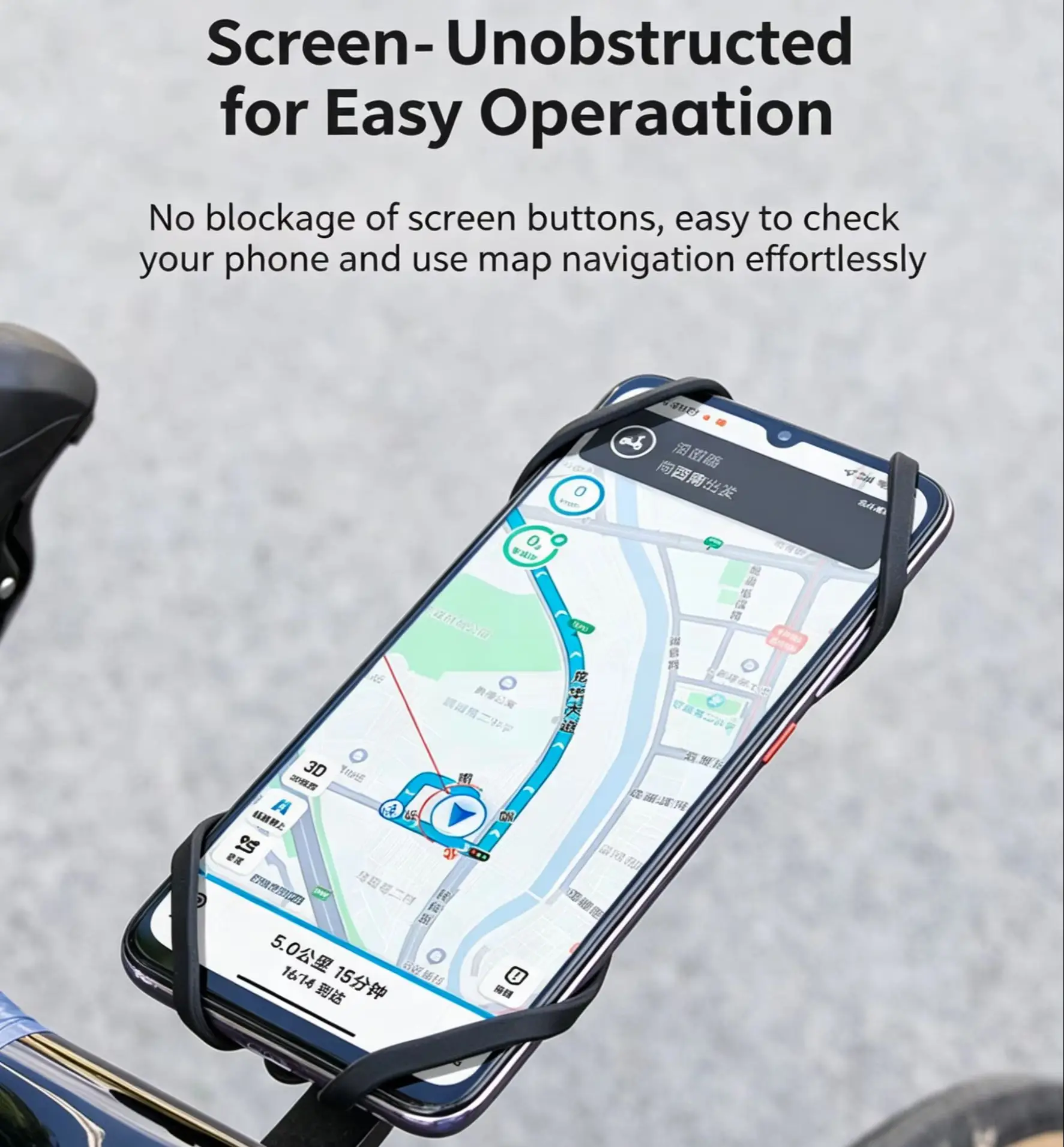 GUB Silicone Bicycle Phone Holder Navigation Phone Bracket Cycling Shockproof Mount Adapter For Garmin Bryton Magene XOSS IGPS - view 4