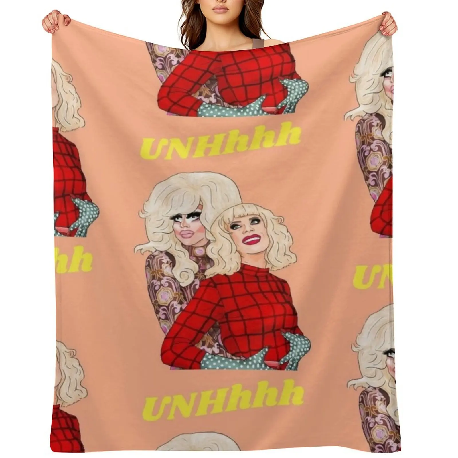 

Trixie and Katya Throw Blanket Personalized Gift Soft for winter Moving Blankets