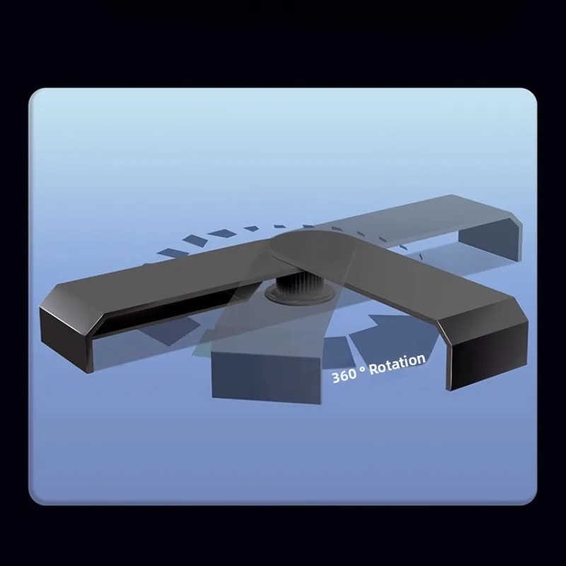 Suporte riser de monitor duplo para dois computadores, organizador de mesa de canto ajustável, suporte para laptop, prateleira de armazenamento de mesa