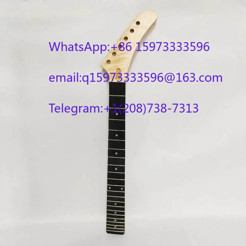1pc of  T-shaped banana head 6-string 22-fret rosewood fretboard Canadian maple matte electric guitar with back midline neck