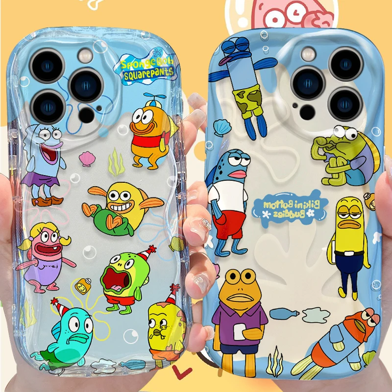 Patrick Star S-SpongeBobs Bikini Bottom Case for iPhone 17 Air 16 E 15 14 Plus 13 12 Mini 11 Pro Max Shockproof Covers Funda