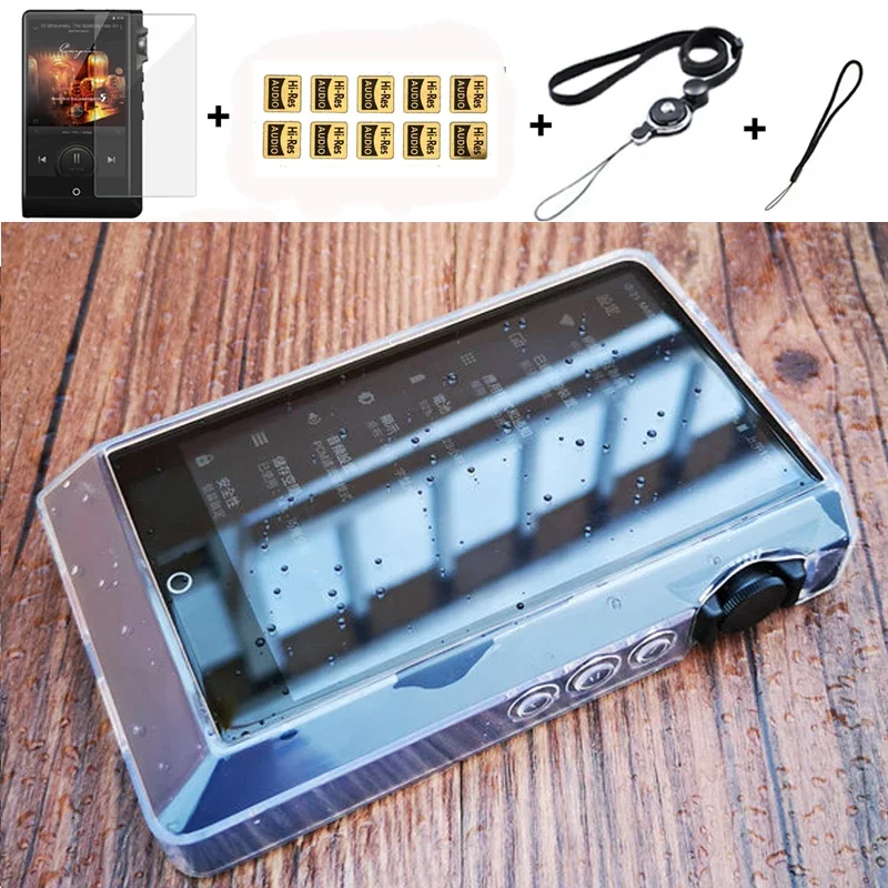 Casing penutup kulit cangkang pelindung Tpu lunak bening untuk Cayin N6ii N62 N6MK2 pelindung layar depan dan belakang kaca antigores