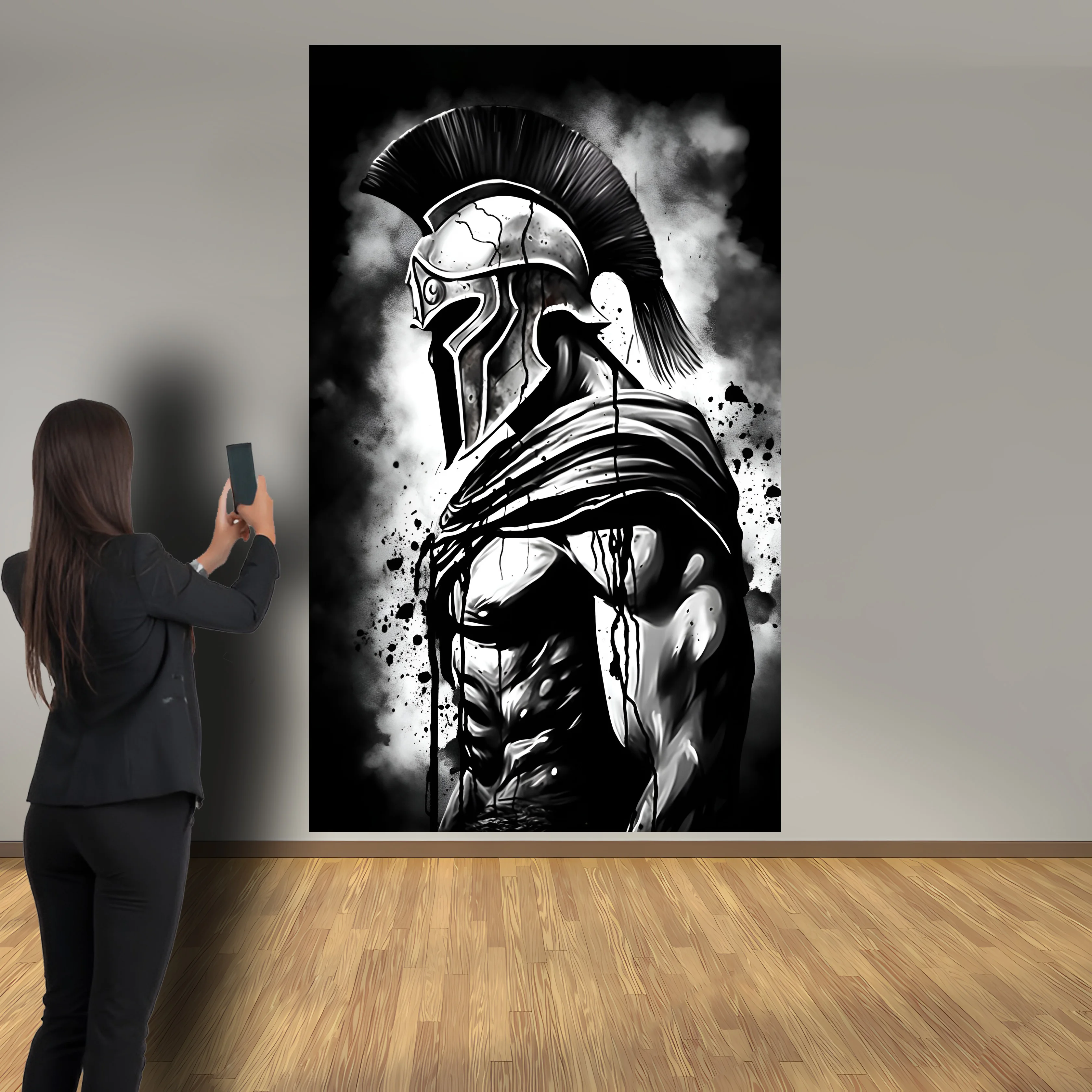 

Spain Knights Templar Tapestry Poster Wall Art Deco Vintage Logo Polyester Material Home Bedroom