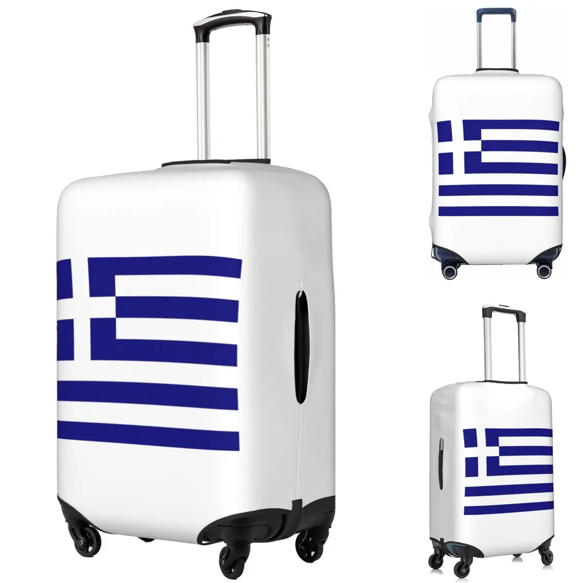 그리스 그리스 국기 가방 커버 보호 18-32인치용 탄성 여행용 수하물 보호 커버