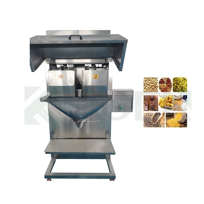 2 head 4 head weighing scale seeds grains filling machine into premade bags