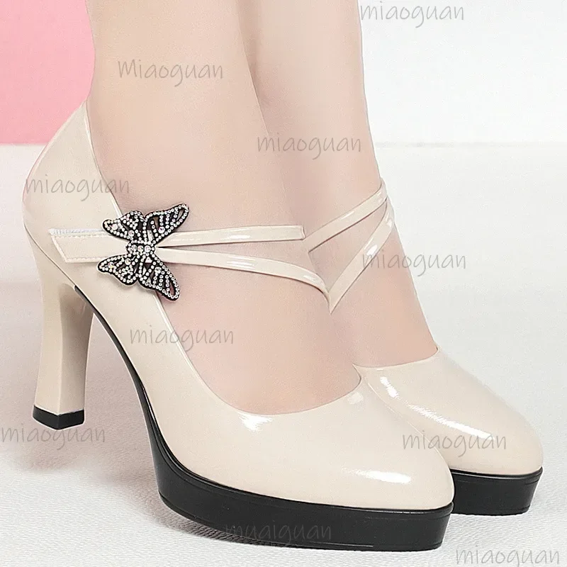 Fashion Womens Pumps Spring Autumn New High-heeled Single Shoes High Heels Female Dancing Bride Wedding Shoes Office Footwears