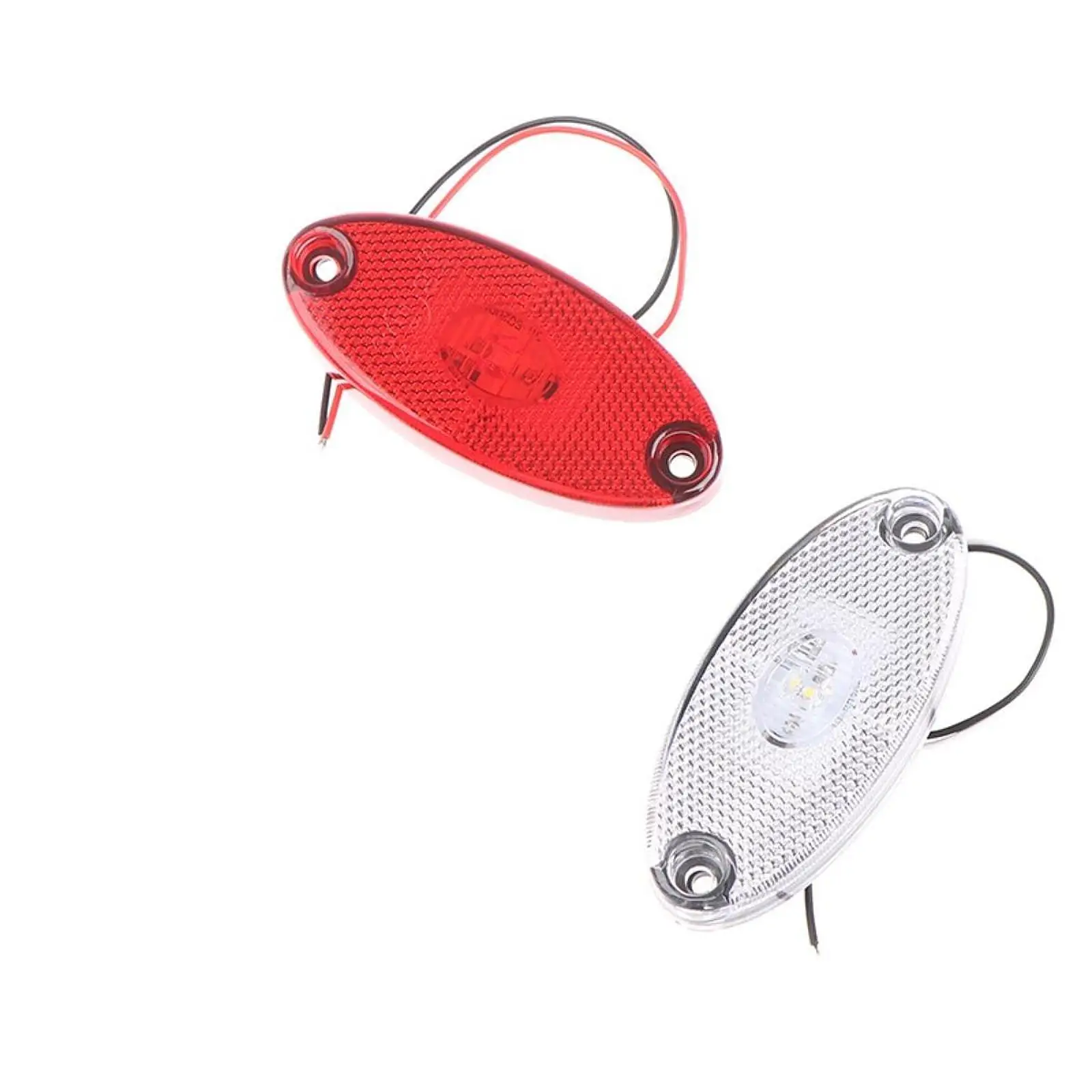 Car Side Marker Light High Visibility LED Lamp for 12V 24V Trucks Rvs Trailers Durable Plastic Housing