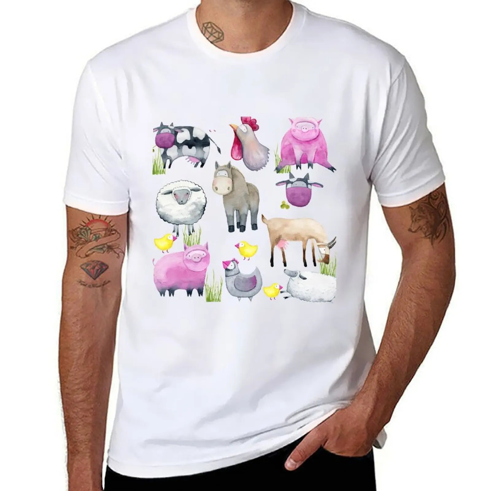 

Farm Animals T-Shirt t shirt man plain funny t shirts man T-Shirt