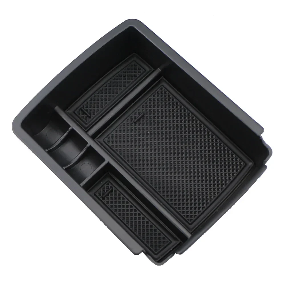 Bandeja de consola central de coche ABS, capa de almacenamiento central, guantera de consola central negra para Golf 7 Golf Mk7 VII 5G GT I R Acc.