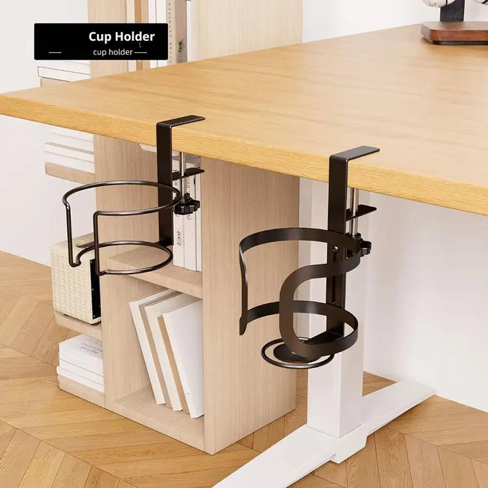 

Подстаканник Регулируемый дизайн с защитой от разливов Подстаканник для стола Стол Стойка для хранения чашек Зажим на держатель для офиса Домашнее использование Домашняя кухня