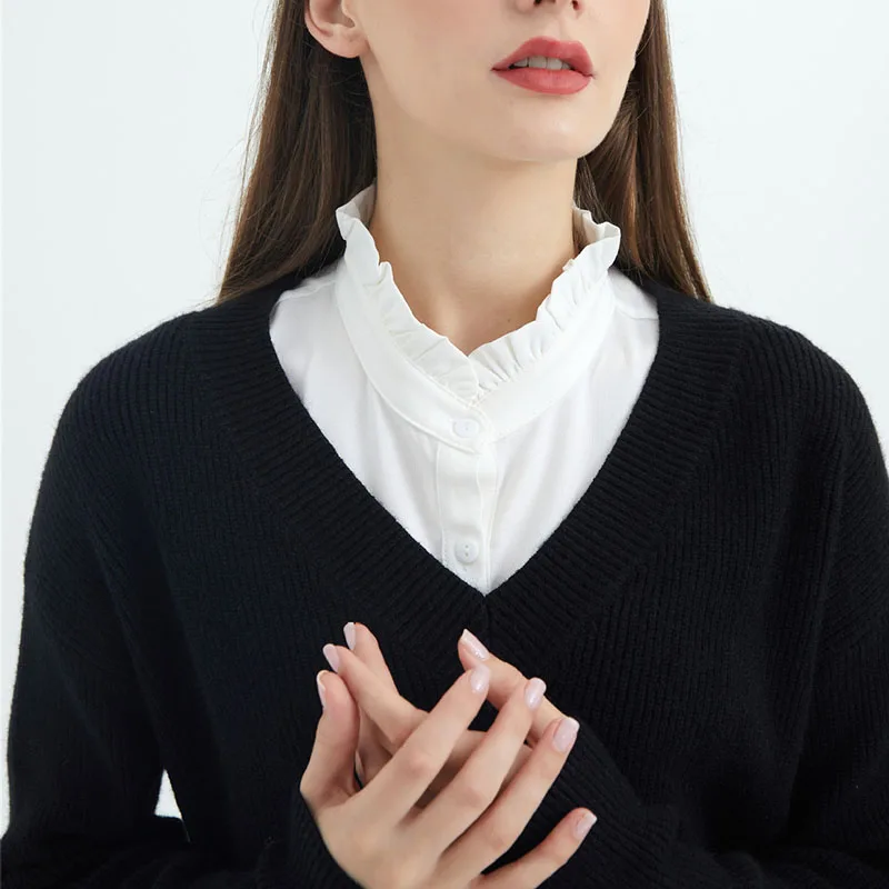 

Women Lapel Fake Collar Fashion Detachable Shirt False Collar Blouse Sweater Lapel Top Neckwear Ties Clothes Accessories