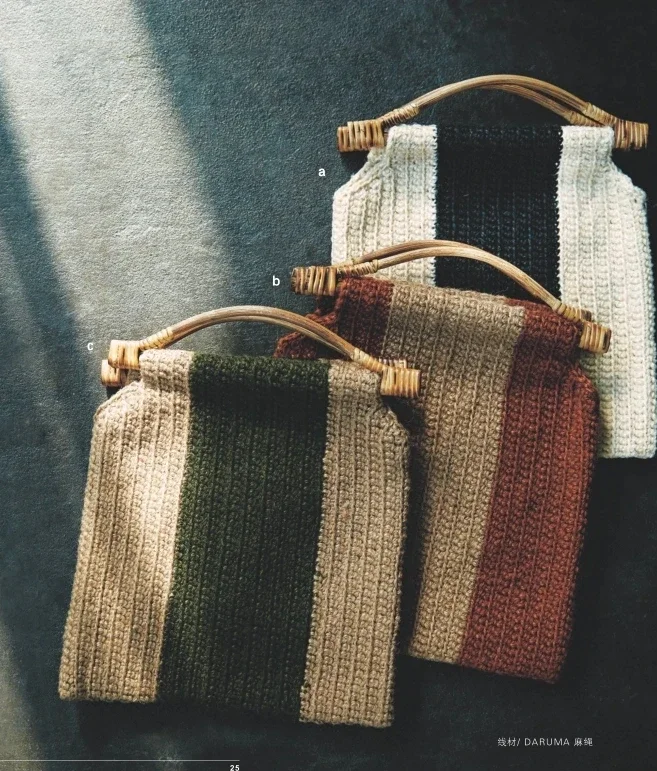 ALÉM DO REEF-Bolsa Crochet livro para senhoras, livro tutorial, marca popular, primavera e verão