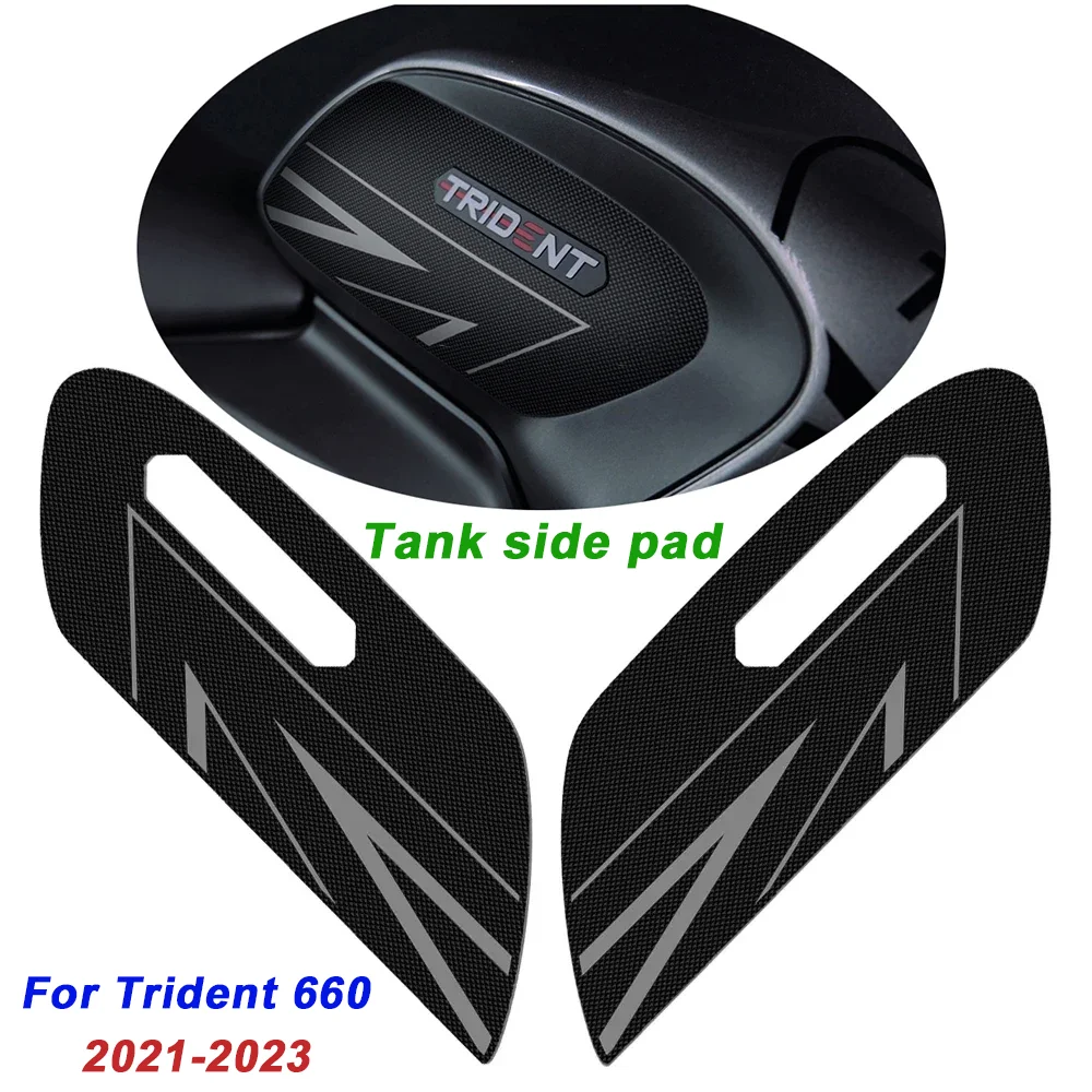 

Motorcycle Tank side pad For Trident 660 2021 2022 2023 Side Tank Pad Protection Knee Grip Accessorie