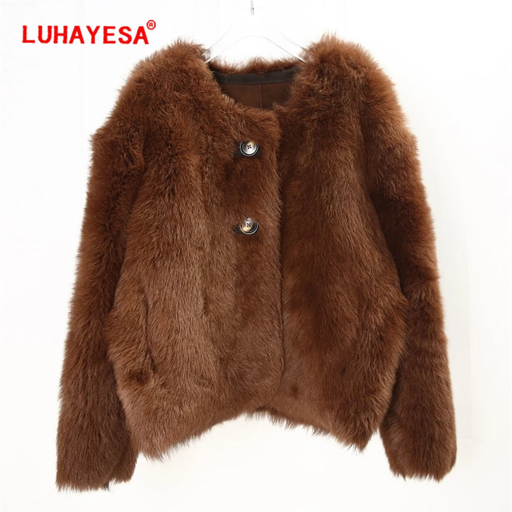 

2023 Women Tuscany Lamb Fur Shearling Clothing Natural Fur Clothes