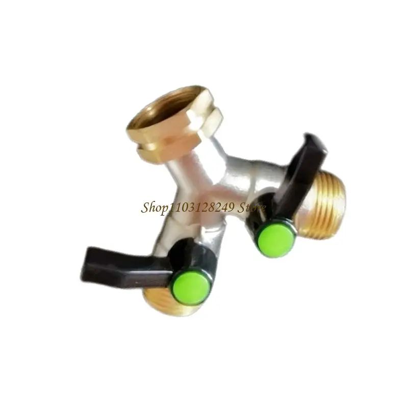 N5KD Industrial Strength Brass Water Distribution Valves With Long Lasting Construction Hose Splitter For Harsh Environments