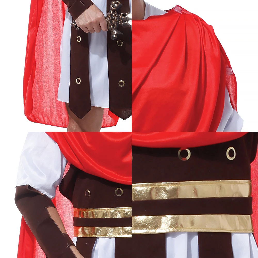 Costume de guerrier romain, ensemble familial de gladiateur Parent-enfant, tenues d'halloween pour adultes et enfants, Costume de Cosplay d'armure médiévale