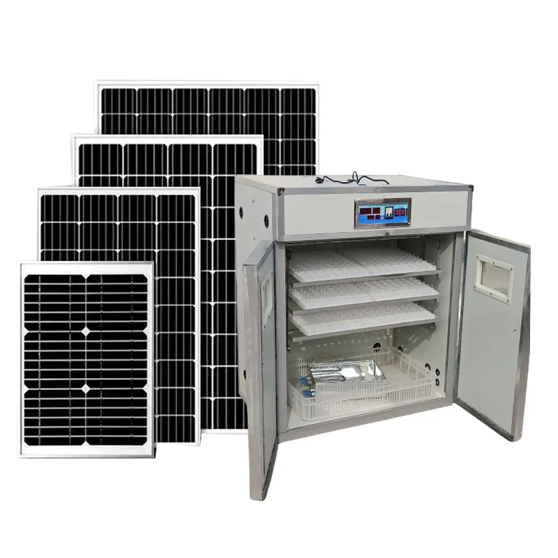 Automatic 528 Solar Power Chicken Egg Incubator Hatching Eggs Machine Solar Incubator