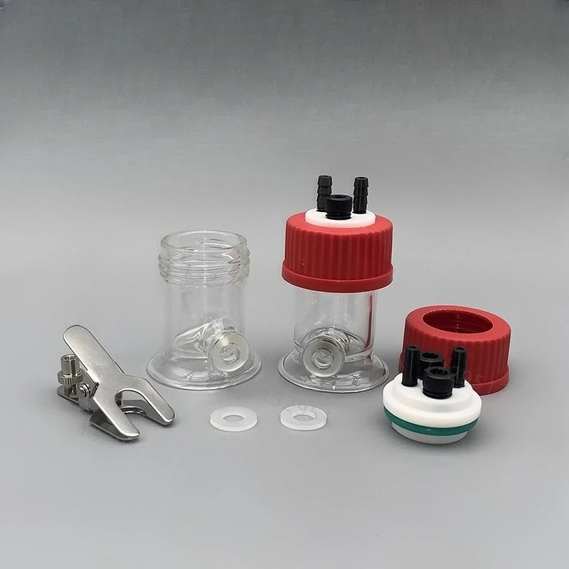

H-type replaceable membrane small volume electrolytic cell/trough electrochemical three-electrode sealing system 15ml/25ml