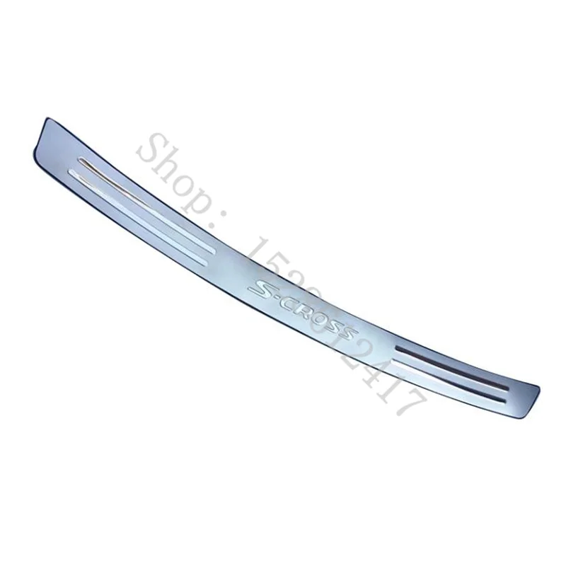 

Stainless Steel Door Rear Bumper Protector Sill Trunk Tread Plate Trim For Suzuki S-cross 2014 2015 2016 Car Accessories