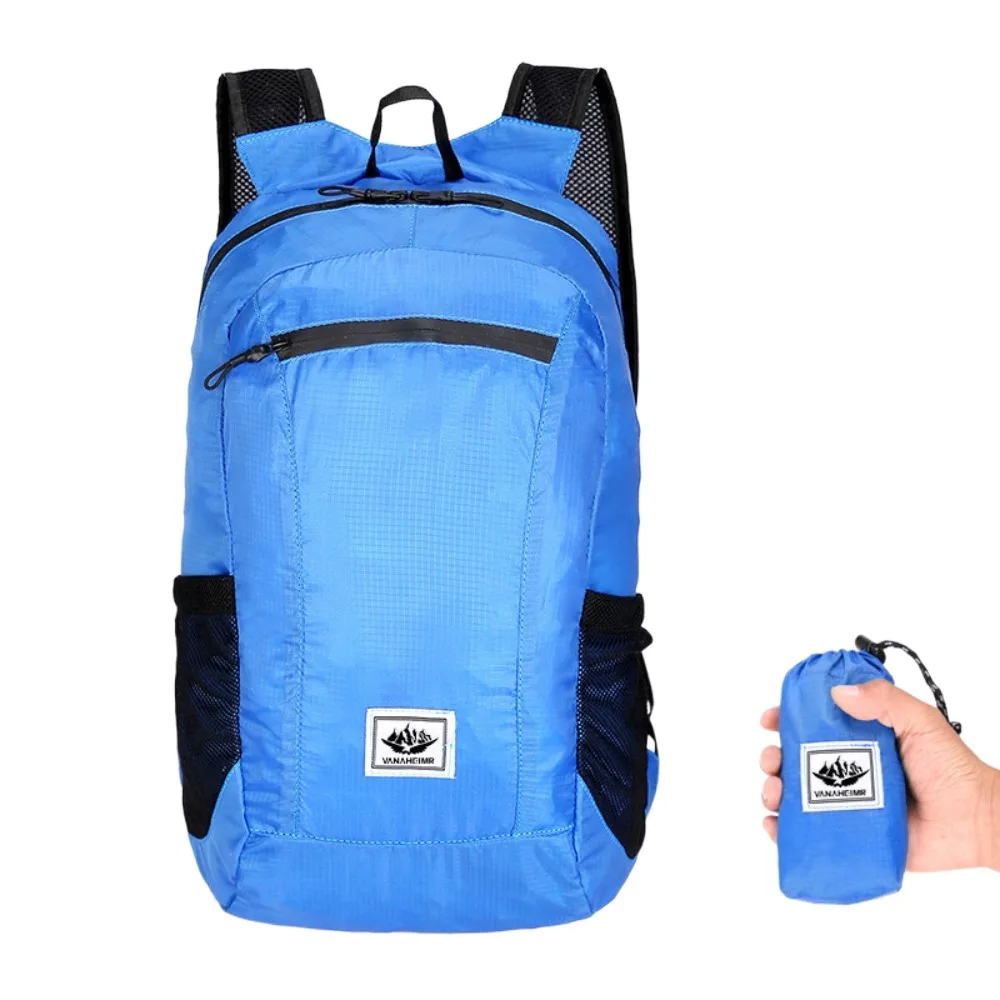 

Large Capacity Foldable Backpack Waterproof Folding Mountaineering Bag Travel Storage Bag Sports Knapsack Lightweight Nylon Bag
