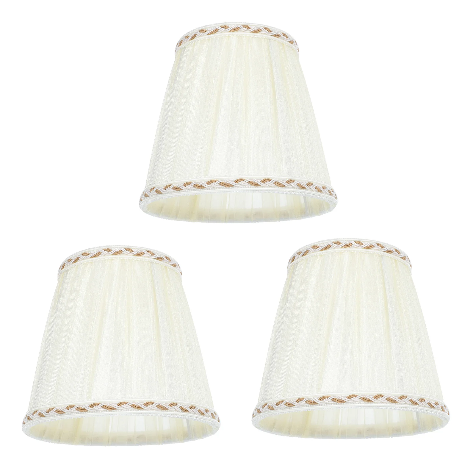 

3pcs Crystal Chandelier Shade Bubble Clip Lamp Cover Modern Simple Cloth Lampshade For Home Wall Floor Ceiling Lamp Decor Light