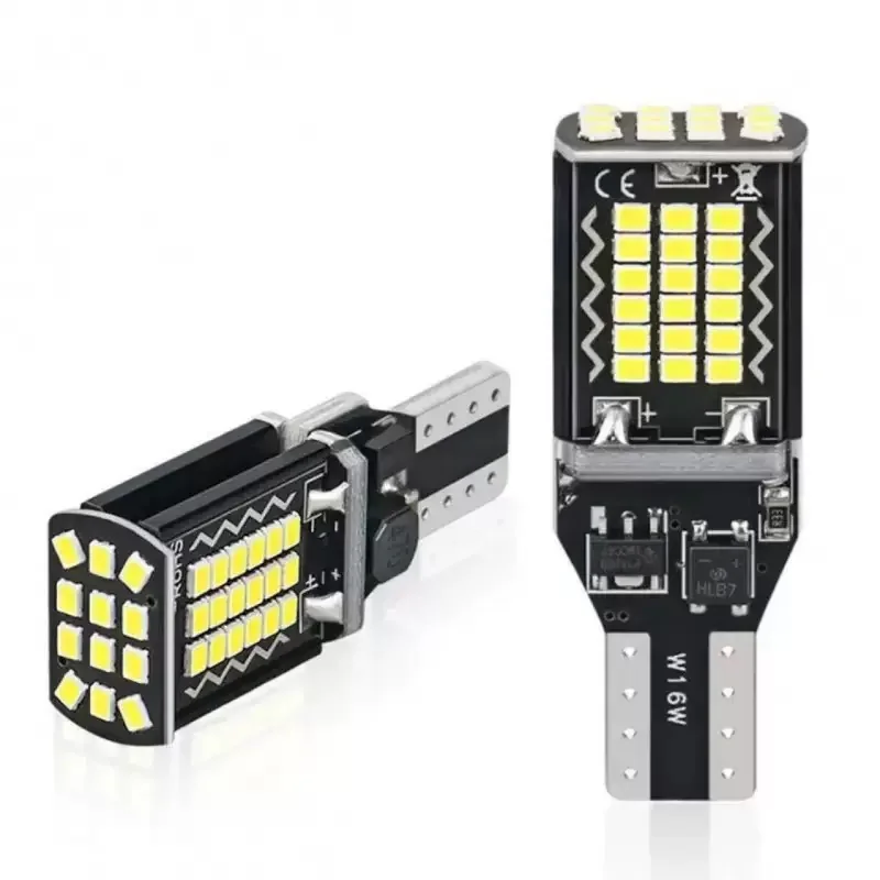 2Pcs T15 High Power LED Canbus Backup Light Reserve Lamp W16W 921 912 48SMD 4014 Red White Yellow Canbus Bulbs for Vehicle