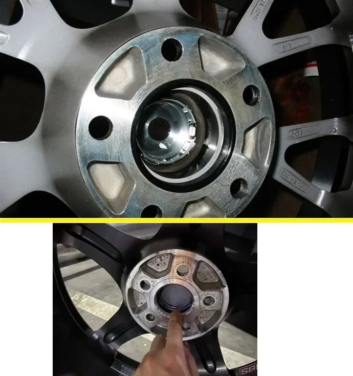 4 pezzi Mozzo ruota in plastica per auto Anelli centrali Foro centrale 73.1-57.1 66.6-57.1 73.1-60.1 73.1-66.6 67.1-60.1 73.1-56.1 73.1-54.1 Nero