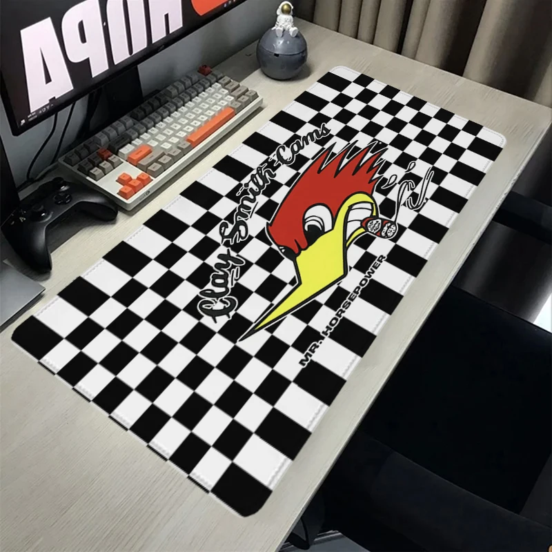 

Mousepad Mr. Horsepower Smoking Woodpecker Non-slip Rubber Mouse Pad Locking Edge Gamer Cabinet Carpets Pc Deskmats Keyboard Mat