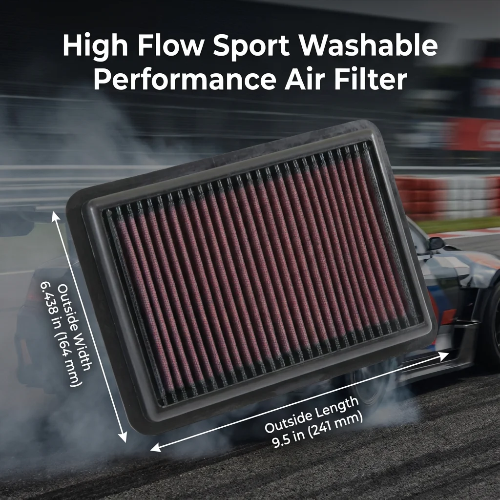 For Hyundai Elantra GT I30 III I30N AD PD GD 1.0 1.4 1.5 1.6 2.0 2017-2024 High Flow Sport Washable Performance Panel Air Filter