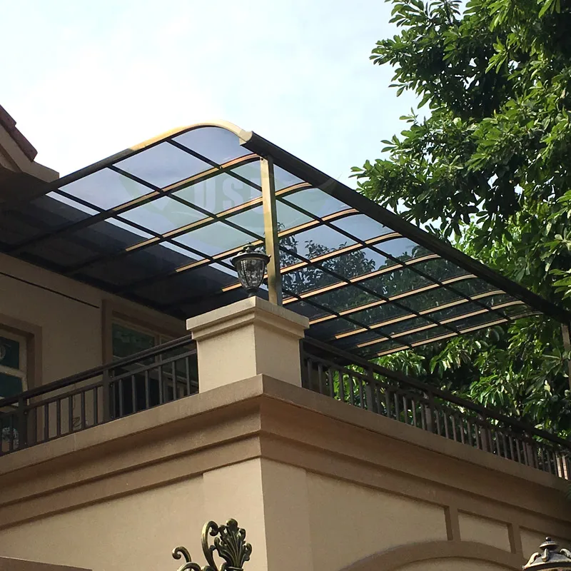 

Outdoor Garden Factory Price Waterproof Roof Patio Cover Polycarbonate Aluminum Canopy