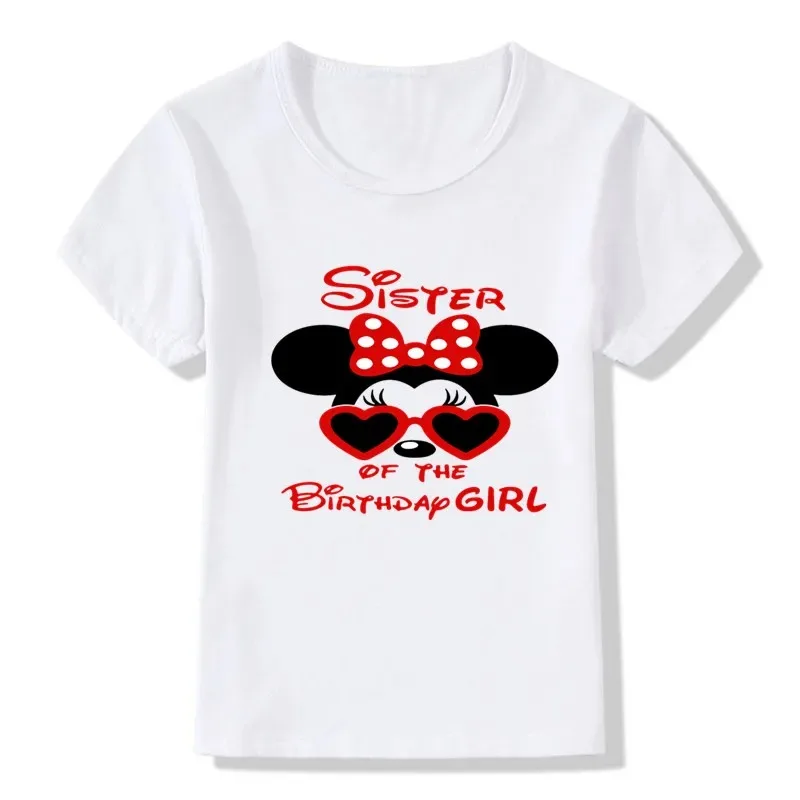 Disney Birthday T-shirt Mickey Mouse Theme Family Look Tshirt Family Clothing Dad Mom Kids Women Family Matching Outfits Tees