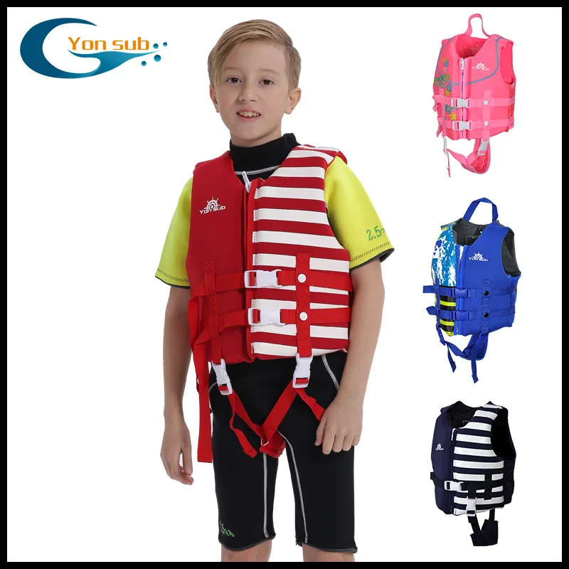 

Children Surfing Kayak Life Vest Jet Ski Motorboats Wakeboard Raft Fishing Jacket Swimming Drifting Vest Rescue Kids Safety Vest