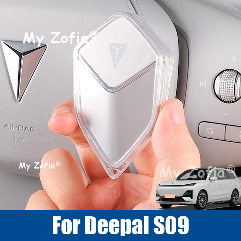 

For Deepal S09 2025 2026 Car Transparent TPU Key Cover Remote Key Fob Case Cover Anti-drop Protective Holder Shell Accessories