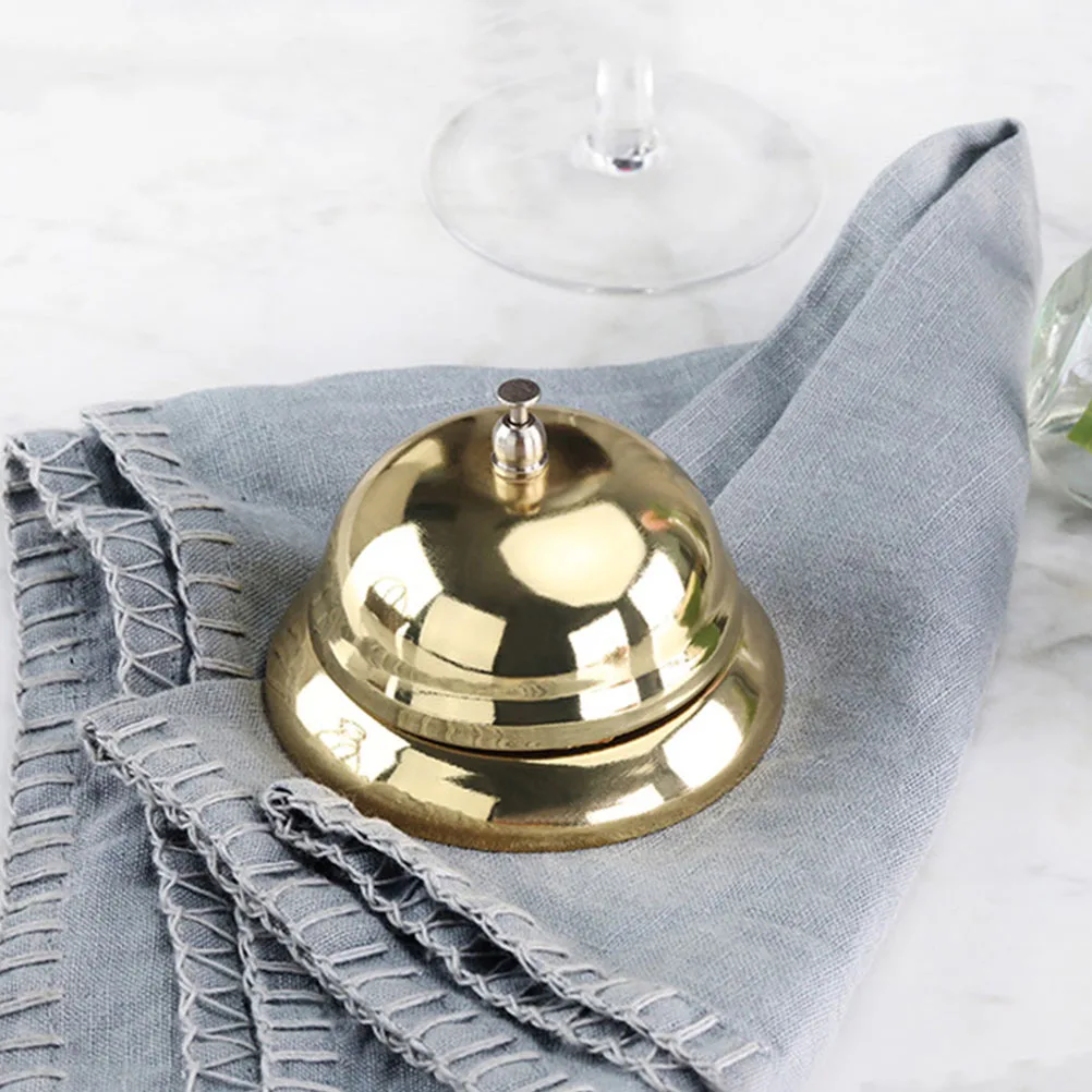 2Pcs Call Bell Reception Hand Pressing Restaurant Service Bells Metal Desktop Game Answer Ring Bell Bells Game Answering Devices