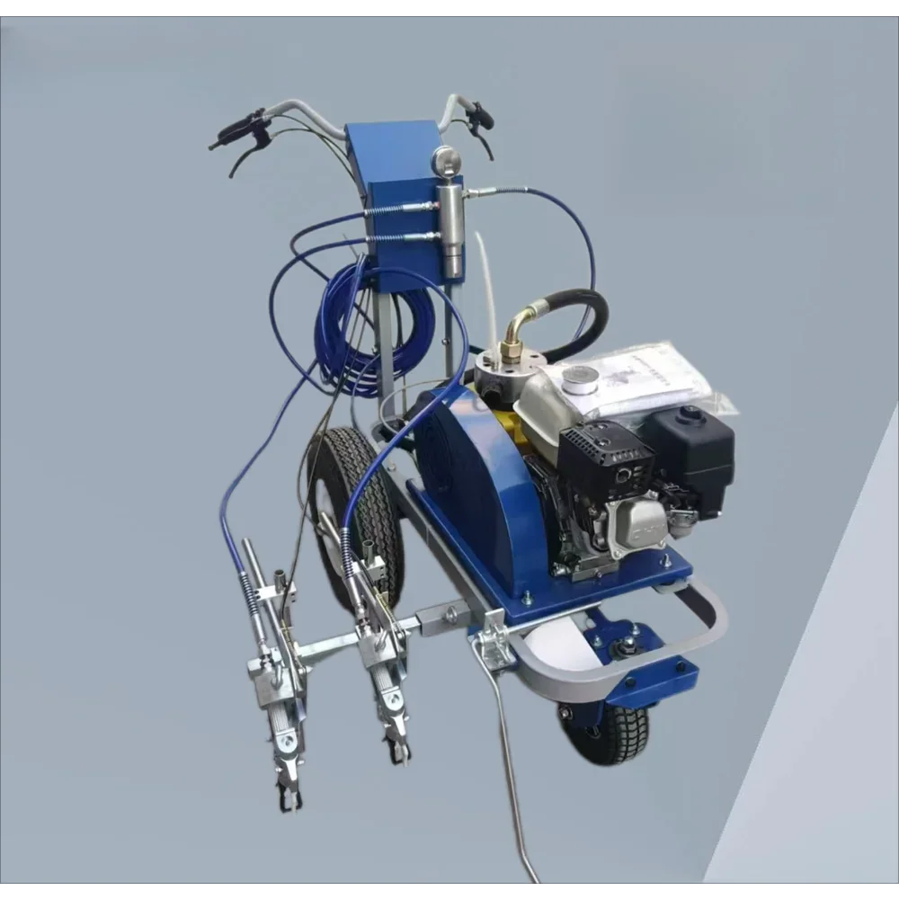 

Traffic line painting, cycling, reasonable price, hand push engine paint stripper, road marking machine