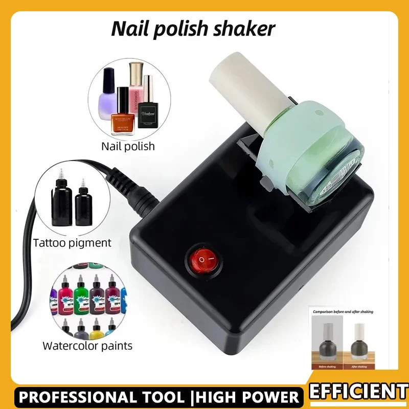 

Electric Nail Polish Shaker Tattoo Ink Pigment Shaking Mixer Nail Polish UV Gel Paint Liquid Bottle Anti-Caking Shaking Machine