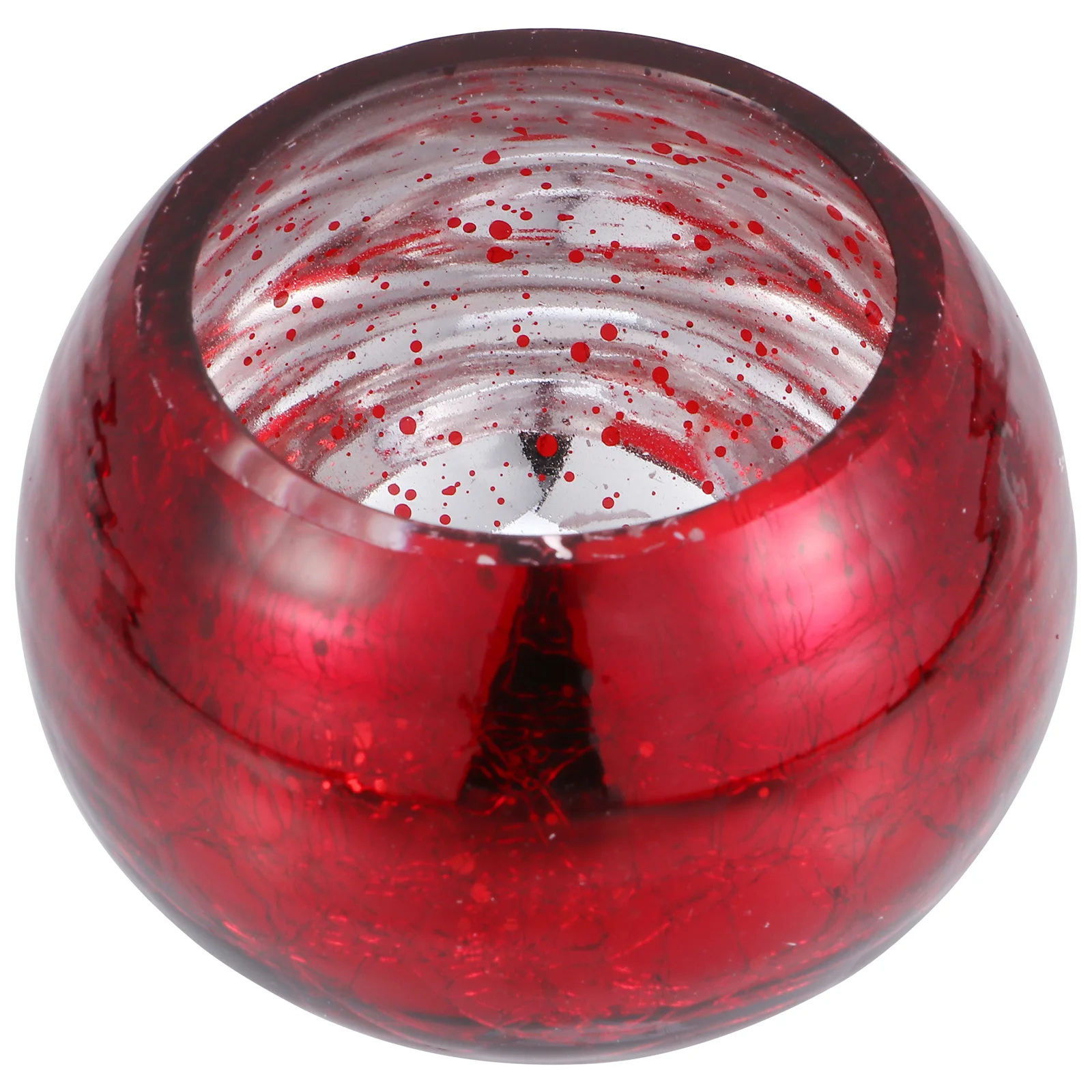 

1Pcs Round Glass Candlestick Elegant Design Tea Light Holder for Cozy Home Atmosphere Unique Gift Idea