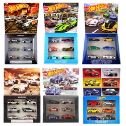 Hot Wheels Car Culture Zamac Themed Vehicles Diecast 1:64 Diecast Metal Car 6-Pack Mercedes Benz Porsche Kids Car Collection Set