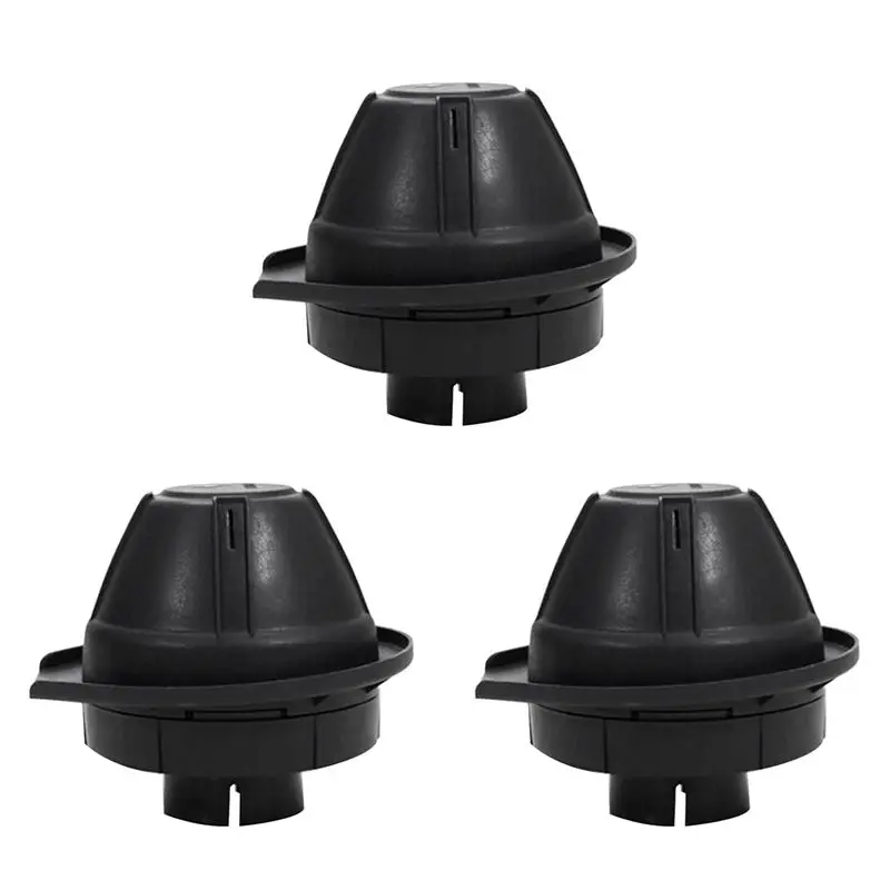 Efficientt-3Pcs 3.5 Inch 88.9Mm Replacement Snorkel Ram Air Intake Cap Pre-Cleaner Snorkel Mushroom Head Part
