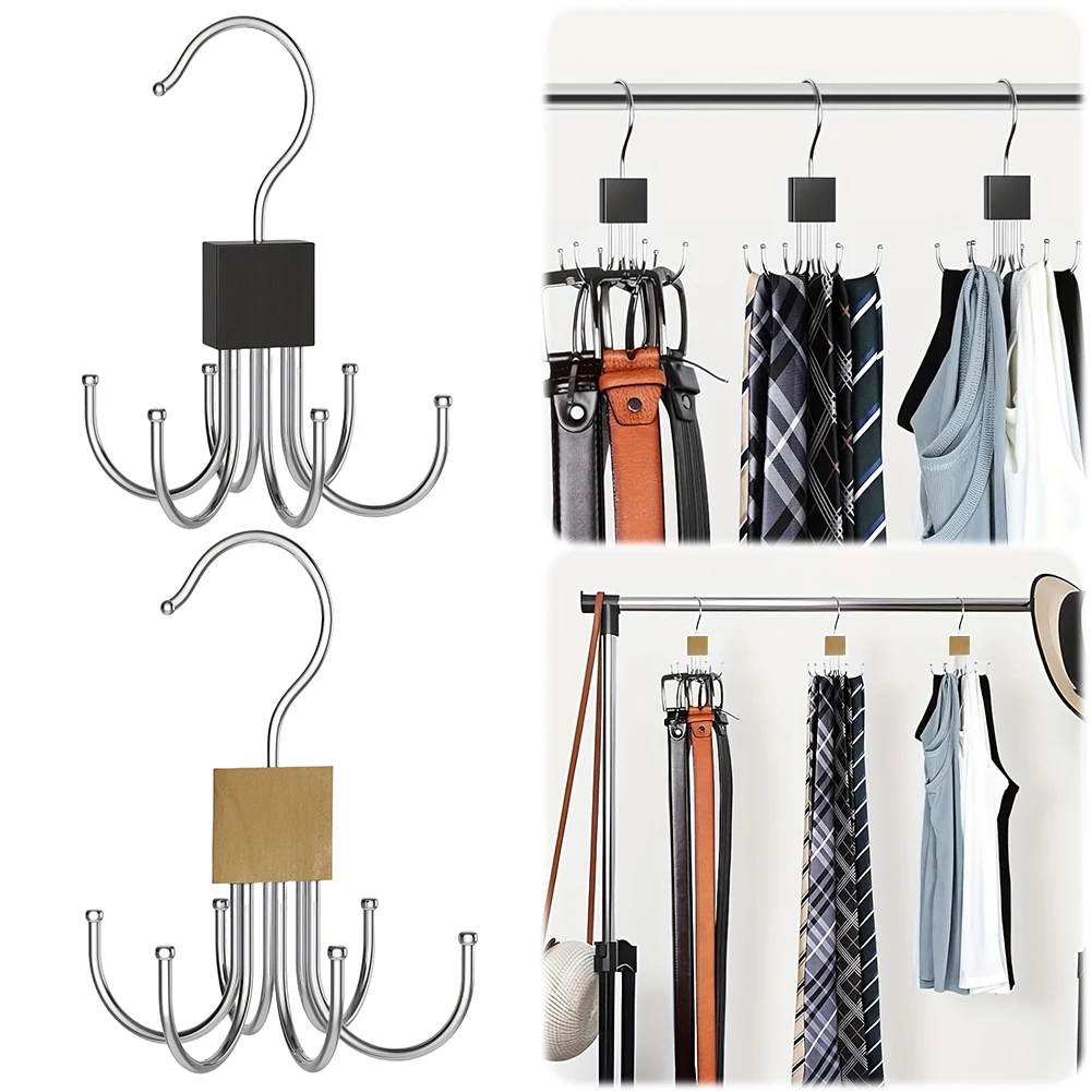 1-3 قطعة شماعات الحزام 360 تدوير الفضاء إنقاذ خزانة حزام المنظم متعددة الأغراض خزانة ستة مخلب هوك لحزام الصدرية تي شيرت بانت