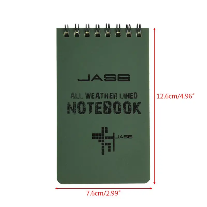 Notebook All Weather Waterproof Writing Paper Note Book Military Outdoo P9JD