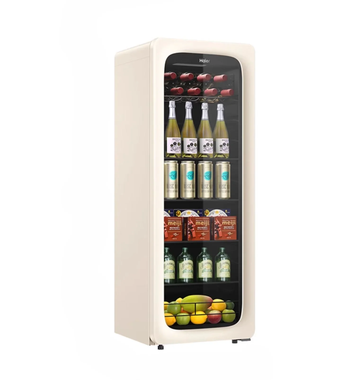 

Ivory rice 52 bottles air-cooled red wine cabinet refrigerated wine cellar grade household living room thermostat cabinet