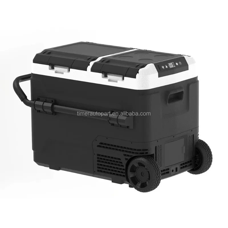 

Suv 60L 12V Dc Fridge Car Cooler Portable With Wheels Camping Refrigerator Commercial Freezer With Battery
