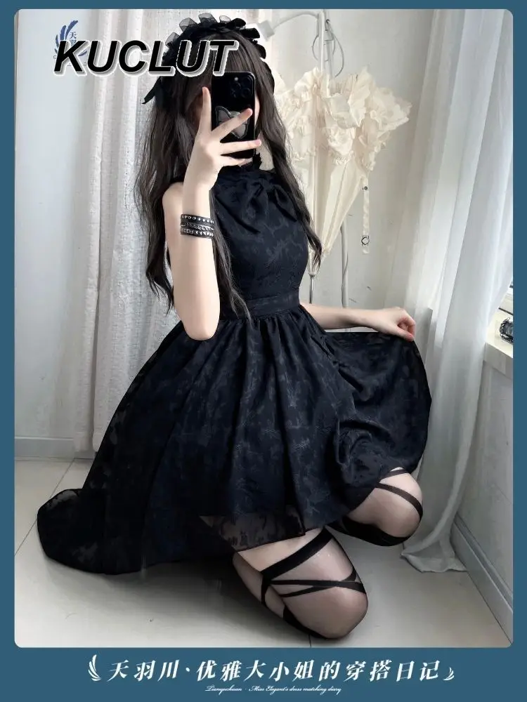 

Women's Summer Sleeveless Elegant Lady Elegant Dresses Fashion 2025 New Solid Color Simple Casual Short Dress for Lady