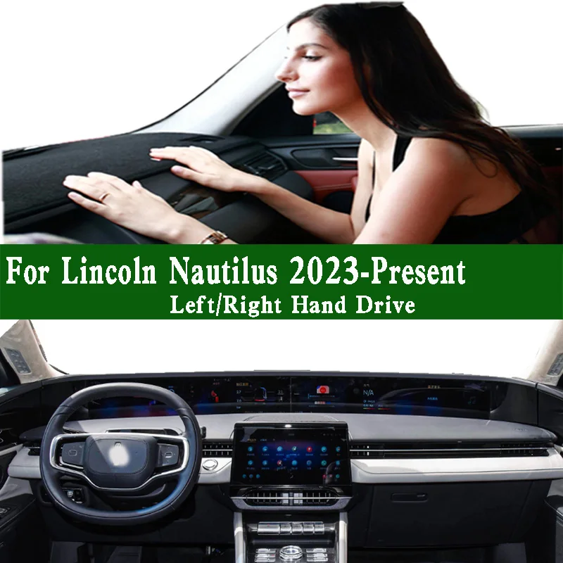 

For 2023 2024 Lincoln Nautilus Dashmat Dashboard Cover Instrument Panel Anti-Dirt Sunscreen Insulation Protective Pad Ornaments