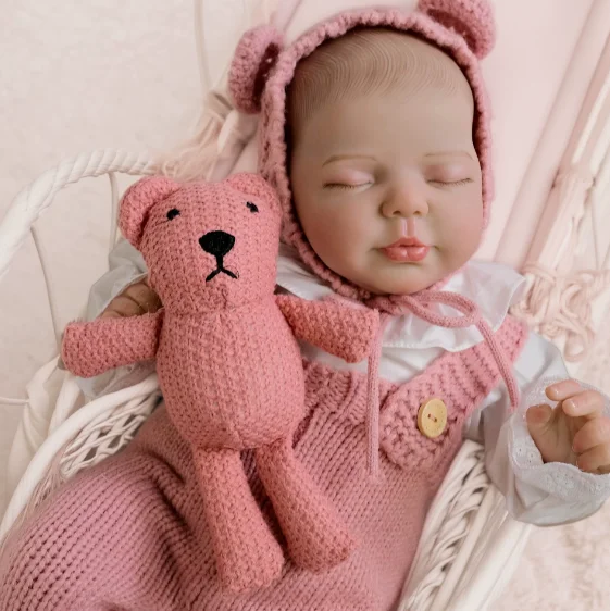 50cm valentina preemie pano corpo silicone boneca do bebê realista mini boneca reborn melhor aniversário presente de natal brinquedo