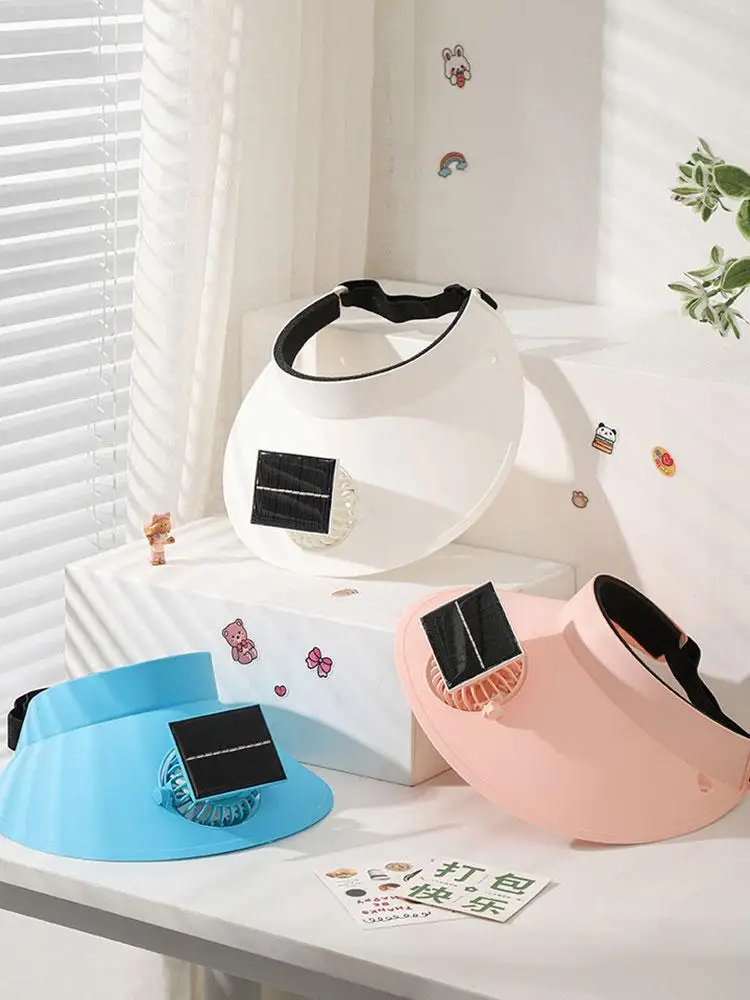 AliExpress UK Multifunctional Solar Fan Hat Summer Outdoor Sun Hats Breathable Cooling Fan Hat For Sun Protection Outdoor Fishing Cap